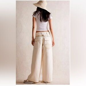 FREE PEOPLE WE THE FREE Waterfalls Baggy Wide Leg Jeans size 27 NWT